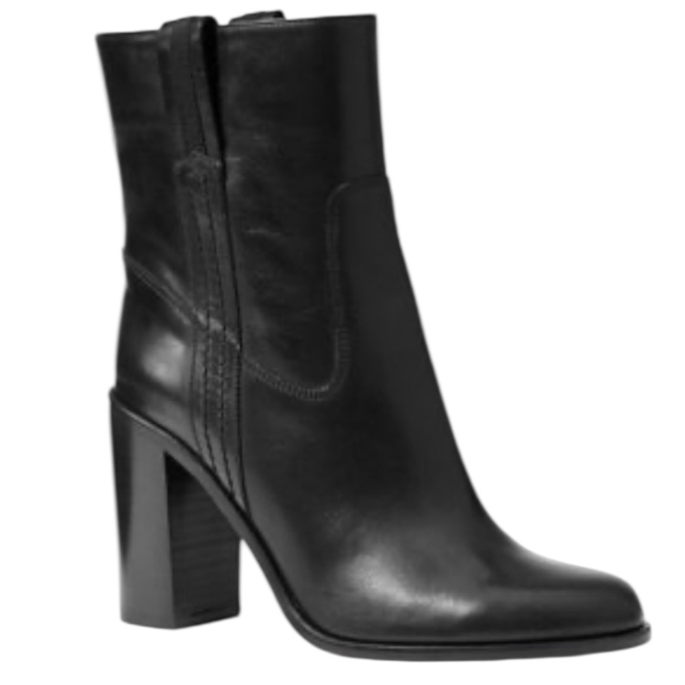 KATE SPADE Baise Black Leather Boot Block Heel Size 6 -- ABSOLUTELY GORGEOUS!!! - Picture 5 of 14